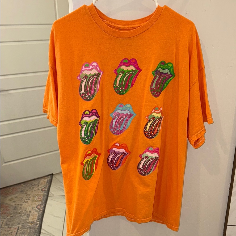Rolling Stones Orange Graphic Tee
